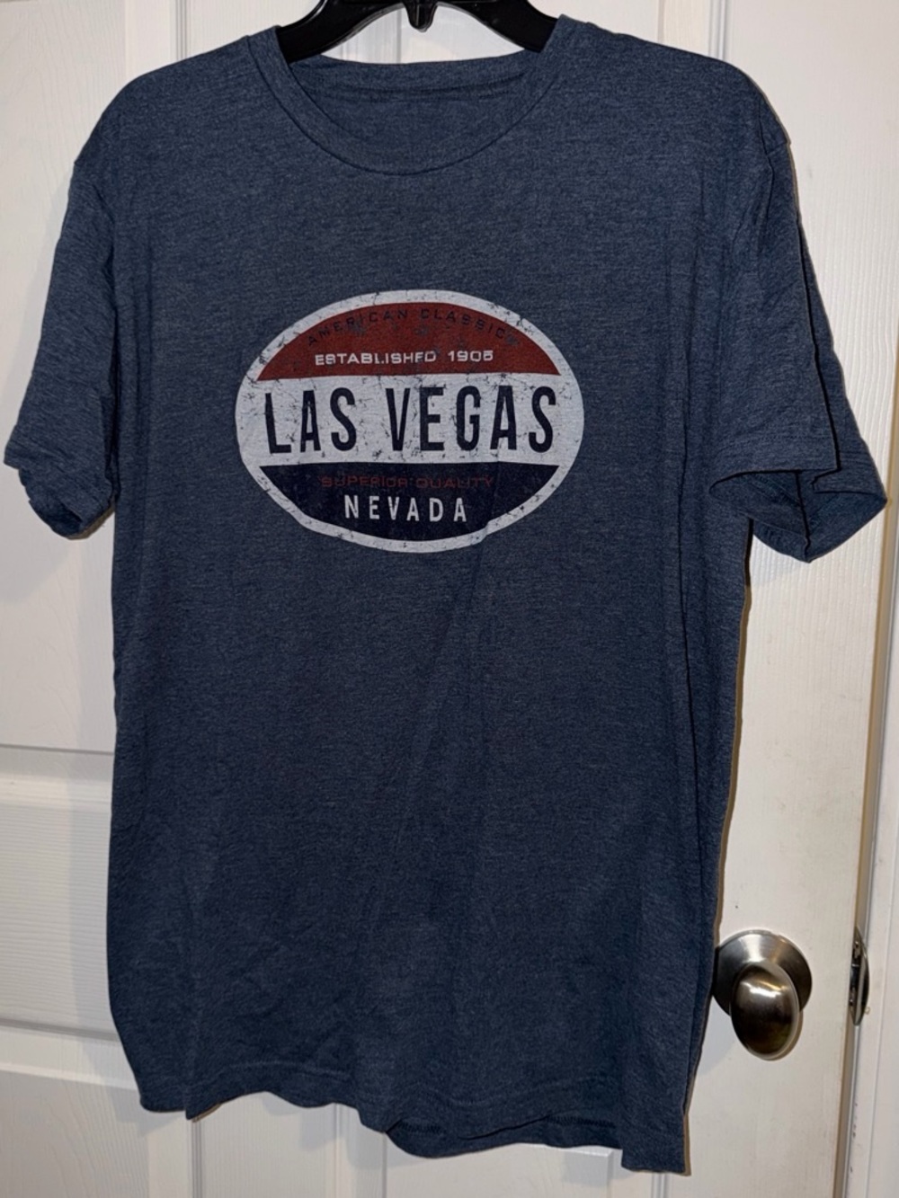 Las Vegas Nevada Graphic Short Sleeve Tee - Navy Blue